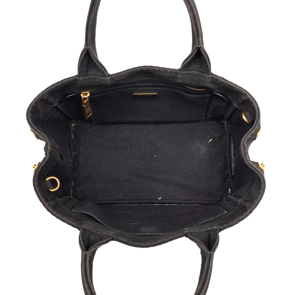 Pre-Loved Prada Small Canvas Canapa Logo Satchel - Picture 4 of 7